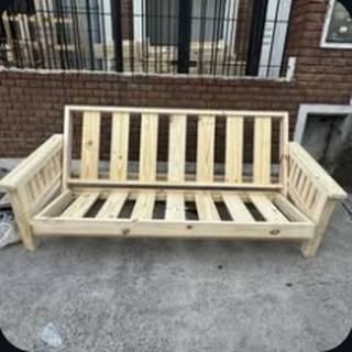 Futón 3 cuerpos estilo tablas
